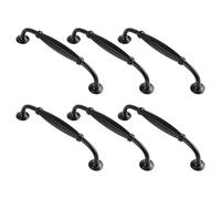 Wdbild Maniglia moderna in alluminio nero per armadietti Design ergonomico per cassetti armadio da cucina Hardware di installazione senza sforzo Maniglia per cassetto in alluminio