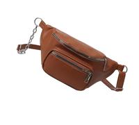 Wdbild Marsupio, borsa a tracolla da donna alla moda, borsa a tracolla grande capacità, borsa a tracolla con tracolla regolabile per oggetti essenziali quotidiani, Marrone, Taglia unica