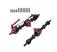 Wdbild Multiuso Robusto Metallo Anteriore E Posteriore Assi Assemblea Con Ingranaggi In Acciaio Per Toy Crawlers MN78 MN80 LC79 Forniture Artigianali Parti di Riparazione Auto Professionali