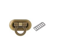 Wdbild Nuovo Metallo Chiusura Girare Twist Per Borsa Artigianale Borsa Borsa Hardware Borsa Hardware Per Fare, bronzo, One Size