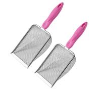 Wdbild Pala Gatti Lettiera Artefatto Scoop Setacciatura fine Pala Piccolo Foro Pala Scooper Sporco Heavy Duty Meshing Terreno Setaccio Invasatura