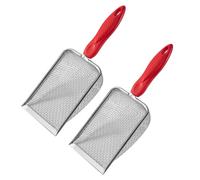 Wdbild Pala Gatti Lettiera Artefatto Scoop Setacciatura fine Pala Piccolo Foro Pala Scooper Sporco Heavy Duty Meshing Terreno Setaccio Invasatura