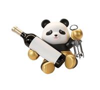 Wdbild Portabottiglie decorativo con panda per la cucina e la casa, per amanti dei vini e collezionisti