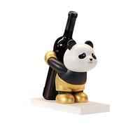 Wdbild Portabottiglie decorativo con panda per la cucina e la casa, per amanti dei vini e collezionisti