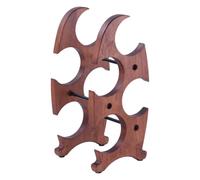 Wdbild Portabottiglie di vino, elegante portabottiglie di vino funzionale in legno organizer per bottiglie di vino con 4 slot per area del piano di lavoro