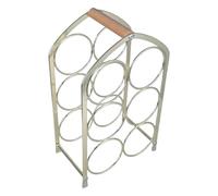 Wdbild Portabottiglie per vino, elegante portabottiglie per la casa o la cucina, 3 ripiani, supporto salvaspazio per bancone