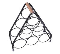 Wdbild Portabottiglie per vino, espositore per bottiglie con elegante maniglia e fondo antiscivolo, organizer per cucina o armadi
