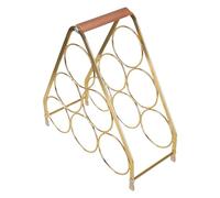 Wdbild Portabottiglie per vino, espositore per bottiglie con elegante maniglia e fondo antiscivolo, organizer per cucina o armadi