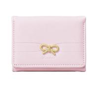Wdbild Portafoglio, portafogli compatti per le donne a tre pieghe pochette moda PU borse in pelle signore porta carte di credito borsa soldi borse da viaggio, rosa, Taglia unica