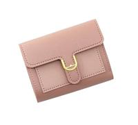 Wdbild Portafoglio, portafogli compatti per le donne a tre pieghe pochette moda PU borse in pelle signore porta carte di credito borsa soldi borse da viaggio, rosa, Taglia unica