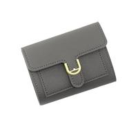 Wdbild Portafoglio, portafogli compatti per le donne a tre pieghe pochette moda PU borse in pelle signore porta carte di credito borsa soldi borse da viaggio, grigio, Taglia unica