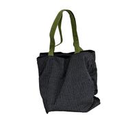 Wdbild Pratica borsa a tracolla di grande capacità versatile borsa di tela ideale per l'uso quotidiano, Strisce nere