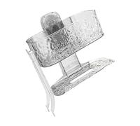 Wdbild Robusto scaffale a parete a doppio strato di aspirazione portasciugamani di carta velina per organizzare il bagno essenziale senza perforazione supporto shampoo per doccia