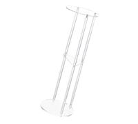 Wdbild Robusto tavolo rotondo a 3 livelli in acrilico moderno elegante design pratico multifunzionale soluzione per riporre accessori per la casa