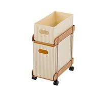Wdbild Scaffale di stoccaggio del metallo snack libri organizzatori multifunzionale carrello di servizio 2 livelli carrello di utilità per cucina ufficio casa