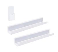 Wdbild Scaffale per libri per lavagna bianca 17 pollici riutilizzabile espositore per libri mensole galleggianti rack condimento per cucina a parete libreria galleggiante organizzatori di libri