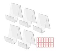 Wdbild Scaffale versatile in acrilico trasparente, multifunzione, per libri, riviste e altro