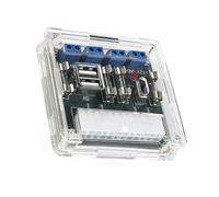 Wdbild Scheda di espansione di potere del PC desktop dell'adattatore di potere del desktop di 24 Pin con 8 sbocchi ed involucro per il bordo dell'adattatore dell'alimentazione elettrica di opzione