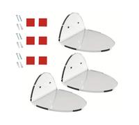 Wdbild Set di 3 mensole galleggianti in acrilico trasparente, decorazione per baby monitor e altoparlanti, montaggio a parete, facile installazione