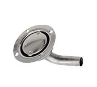 Wdbild Sfiato dei serbatoi dell'olio per 5/8 "Tubo flessibile Barca Oil Vent Flush Mount Thru-Hull Serbatoi Per Riparazione Barca Kayak Nave