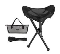 Wdbild Sgabello portatile pieghevole da viaggio, treppiede, pesca, campeggio, escursionismo, 3 gambe