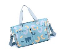 Wdbild Spaziosa borsa per la mamma con scomparto multifunzionale borsa portatile borsa per pannolini per bambini per viaggi e uso quotidiano borsa a tracolla singola, B