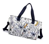Wdbild Spaziosa borsa per la mamma con scomparto multifunzionale borsa portatile borsa per pannolini per bambini per viaggi e uso quotidiano borsa a tracolla singola, Giungla