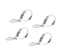 Wdbild Staffa di montaggio per asta della bandiera in acciaio inossidabile 304, design regolabile, adatto per varie dimensioni, antivento, uso esterno, morsetto regolabile per asta della bandiera