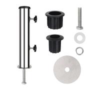 Wdbild Staffa per ombrellone in acciaio resistente alla ruggine con struttura robusta per patio, picnic, tavolo dock su ponti o patii