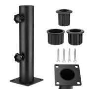 Wdbild Staffa per ombrellone in acciaio resistente alla ruggine con struttura robusta per patio, picnic, tavolo dock su ponti o patii