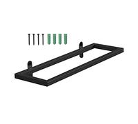 Wdbild Supporto in metallo Steamware Wine Hanging Rack Montaggio A Parete Sotto Armadio Cucina Pub Nero Montaggio A Parete Mensola In Filo Per Piccoli Spazi