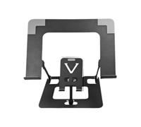 Wdbild Supporto per computer portatile regolabile in acciaio al carbonio Staffa da tavolo pieghevole per notebook da 8,4-11 pollici Supporto per telefono rack di raffreddamento Supporto per laptop