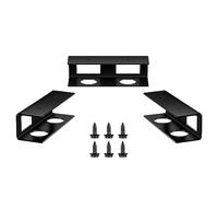 Wdbild Supporto per laptop in metallo sotto il tavolo Supporto da scrivania sotto il ripiano portaoggetti e stabile sotto l'organizzatore Mensola portatile regolabile Laptopriser robusto supporto