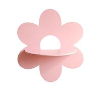 Wdbild Supporto per piante da parete, a forma di fiore, espositore in legno, mensole galleggianti, decorazioni da parete per la casa