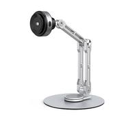 Wdbild Supporto per tablet e telefono, con forte ventosa, in alluminio, per tablet, tablet, smartphone, girevole a 360°, altezza regolabile