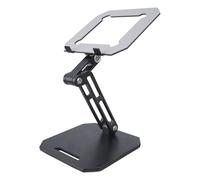 Wdbild Supporto per tablet regolabile per lunghe ore di utilizzo in camera da letto o in ufficio Supporto per notebook in alluminio leggero Supporto pieghevole per tablet a dissipazione del calore