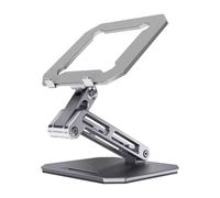 Wdbild Supporto per tablet regolabile per lunghe ore di utilizzo in camera da letto o in ufficio Supporto per notebook in alluminio leggero Supporto pieghevole per tablet a dissipazione del calore