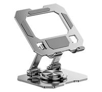 Wdbild Supporto per tablet rotante imbottito in silicone resistente Design pieghevole a due aste Supporto per laptop di dimensioni multiple Supporto per tablet per telefono a doppio braccio