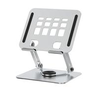 Wdbild Supporto per tavolette in alluminio regolabile con base girevole a 360 gradi e staffa di dissipazione del calore per tablet