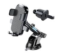 Wdbild Supporto per telefono per bocchetta dell'aria per auto con gancio in metallo per vivavoce, supporto per cellulare da 4,7 a 7 pollici, supporto per telefono da auto