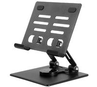Wdbild Supporto pieghevole in metallo per tablet multipli Supporto rotante Stabile ed elegante Supporto per tablet per telefono Supporto da tavolo