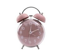 Wdbild Sveglia retrò con campanelle, grande, leggibile, silenzioso, per camera da letto, orologi analogici essenziali