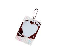 Wdbild Tasca acrilica miniatura della foto del compatto di progettazione dolce del dessert della manica della carta 3Inch per i collezionisti PVC pratico con Keychain, B, One Size