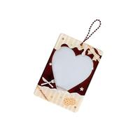 Wdbild Tasca acrilica miniatura della foto del compatto di progettazione dolce del dessert della manica della carta 3Inch per i collezionisti PVC pratico con Keychain, C, One Size