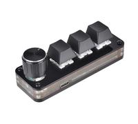 Wdbild Tastiera Macro Programmazione Tastiera 2/3/4/5 1 Manopola Tastiera Meccanica Button Pad Per Hot Swap Gaming Tastiera Design Compatto e Portatile