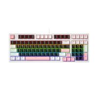 Wdbild Tastiera portatile da gioco 98Keys con retroilluminazione a LED Componenti dell'albero Tastiera ergonomica per gameplay intensamente PC