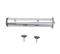 Wdbild Tubo di supporto per ombrellone da esterno in acciaio inox con vite e distanziatori per patio supporto ombrello