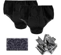 WDCAYQHZ 100 Pezzi Mutande USA E Getta,Biancheria Intima in Tessuto Non Tessuto,Slip Uomo/Donna,per Viaggi, Spa, Salone di Bellezza(Black)