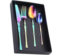 WDCDYQDH Set di Posate Dorate per Cena, 48 Pezzi, Servizio per 12 Posate di Lusso, Set di Utensili per Mangiare, casa, Cucina, Ristorante