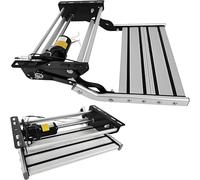 WDDEYYDS Electric Retractable RV Steps with Durable Motor-200kg Capacity,Lightweight Aluminum Alloy,LED Night Guidance,Non-Slip Grooved Surface,for Camper/Trailer/Motorhome SingleLayer-12V